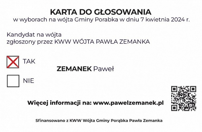 Proszę o Twój głos - wybory samorządowe 7 kwietnia